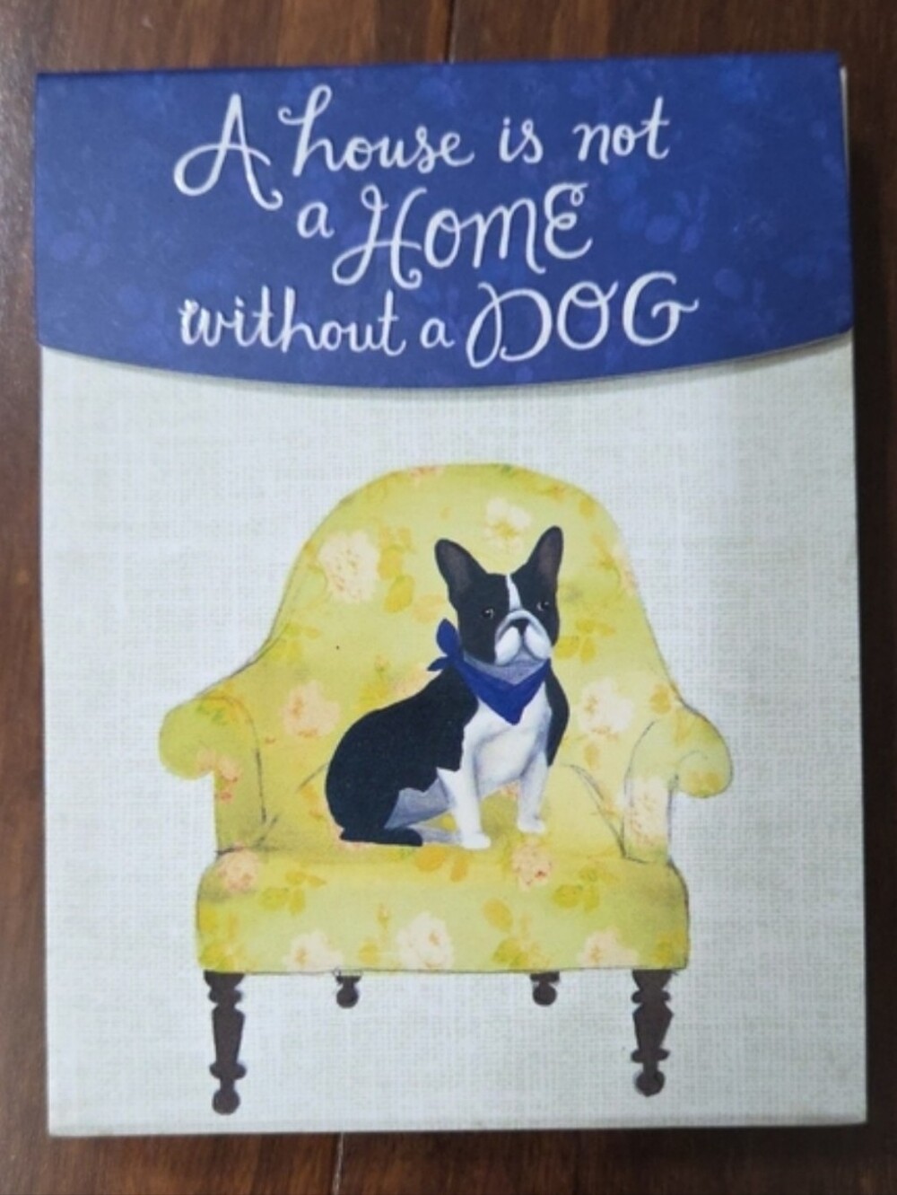 MOLLY & REX POCKET NOTEPAD BOSTON TERRIER DOG HOME